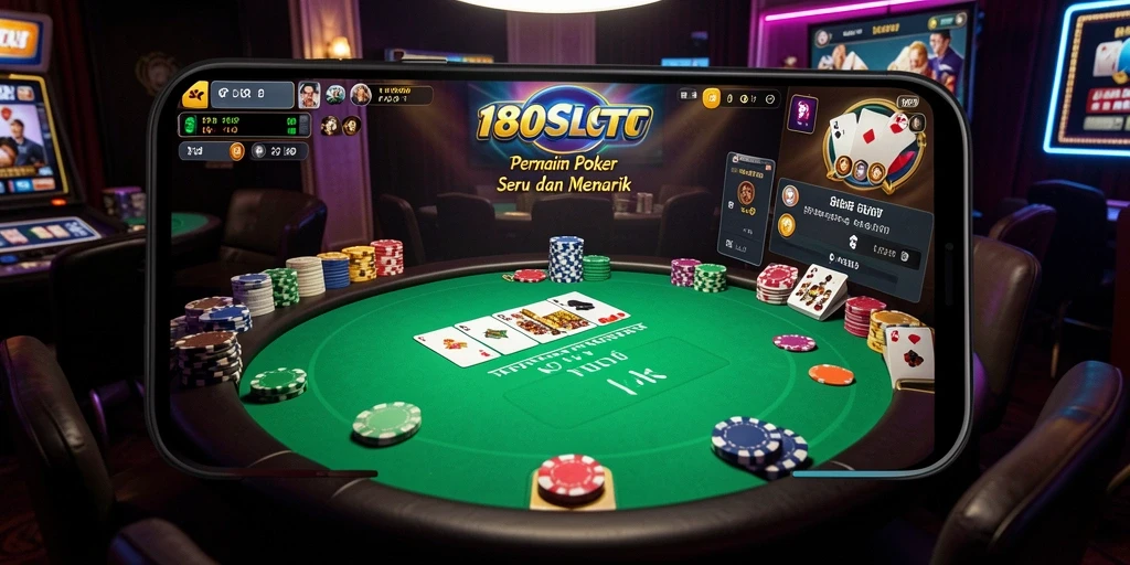 Tangkapan layar gameplay Poker di aplikasi 180SLOT.