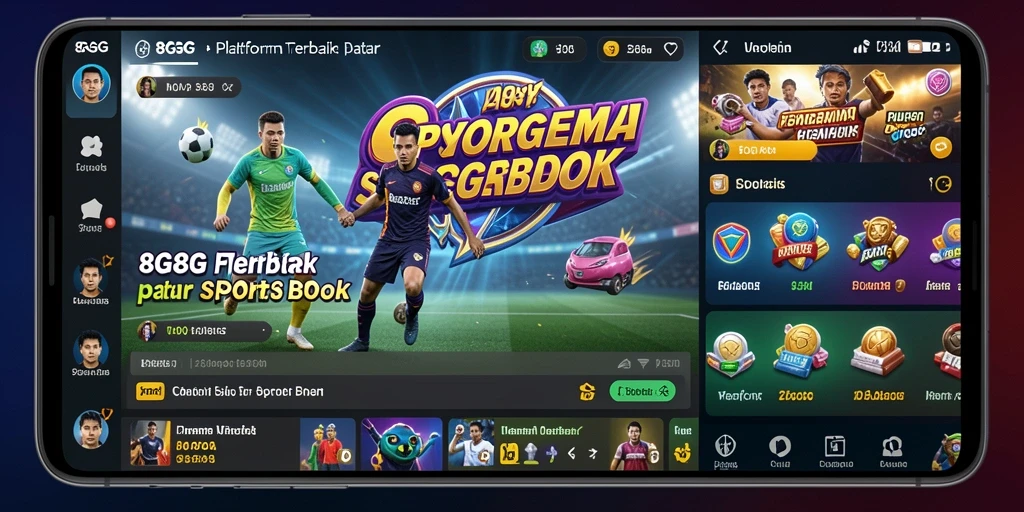 Screenshot utama 8G8G menampilkan taruhan olahraga yang menarik.