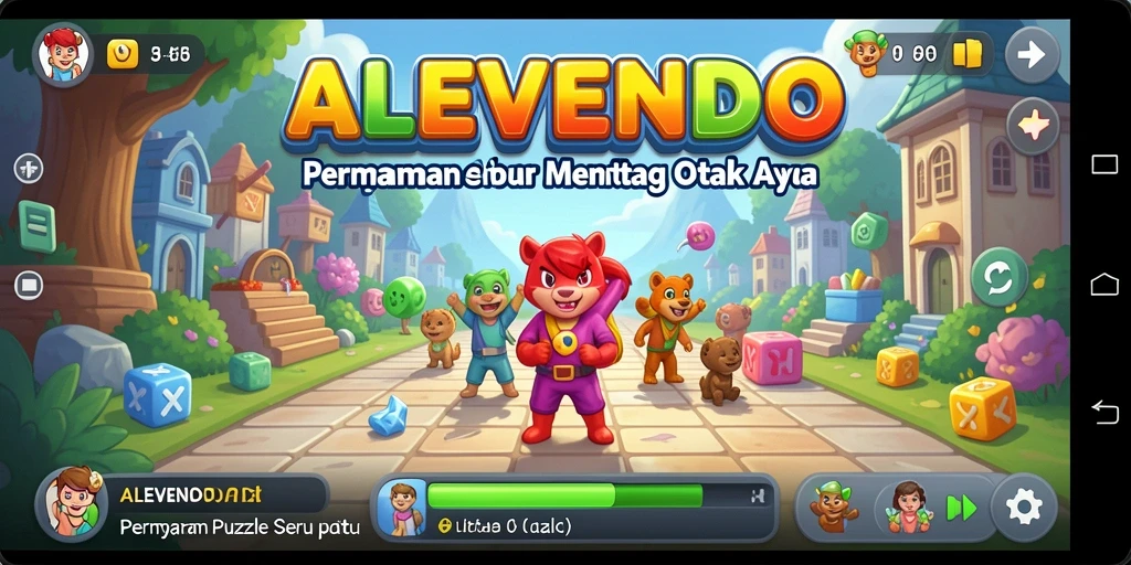 Tangkapan layar permainan ALEVENDO dengan gameplay Puzzle yang menantang.
