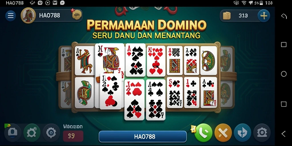 Tampilan gameplay Domino yang menarik di HAO788.