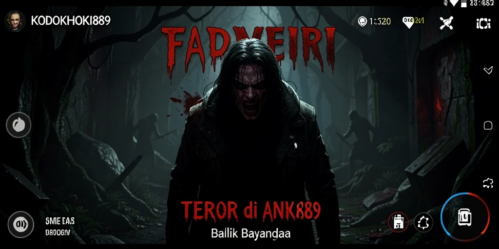 Screenshot dari gameplay mencekam KODOKHOKI889.