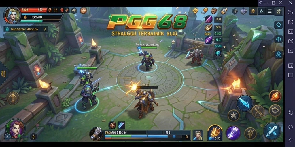 Tampilan gameplay PGG68 dengan aksi strategis yang mendebarkan.