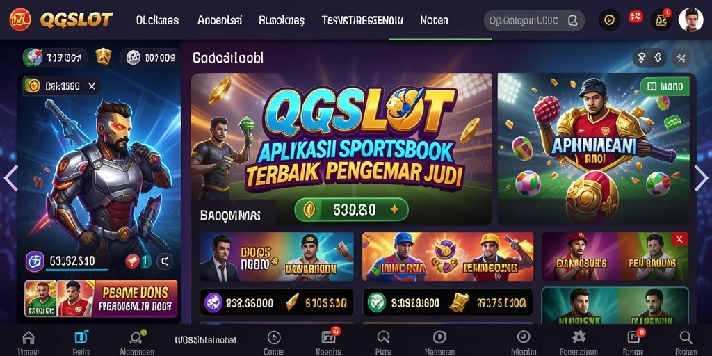 Screenshot gameplay QQSLOT menampilkan fitur taruhan yang dinamis.