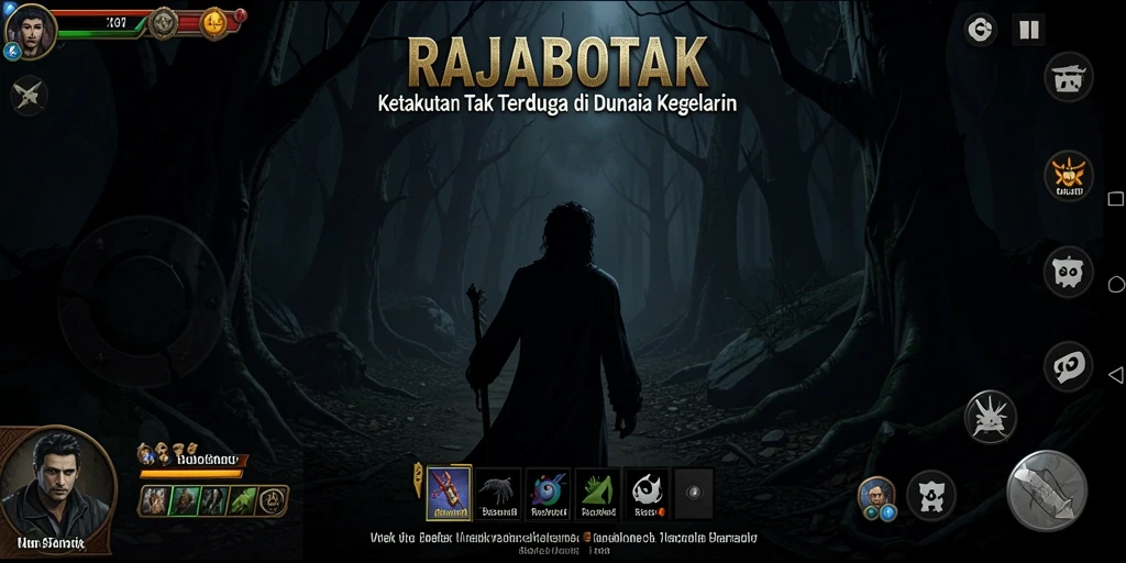 Tampilan menakutkan dari gameplay RAJABOTAK yang mencekam dan penuh ketegangan.