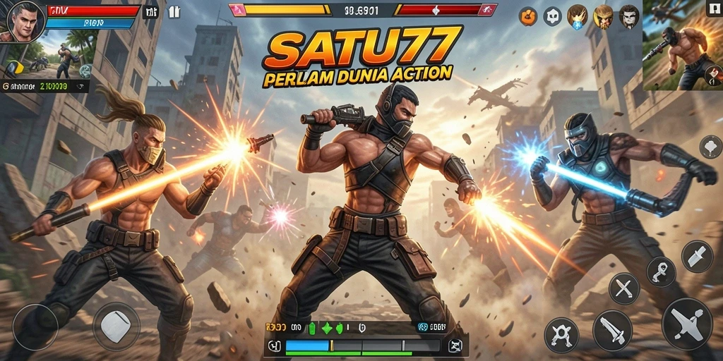 Gameplay seru SATU77 dengan action yang mendebarkan.
