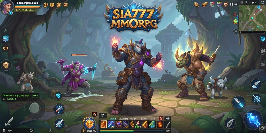 Tampilan gameplay MMORPG yang epik dan mengasyikkan di SIA777.