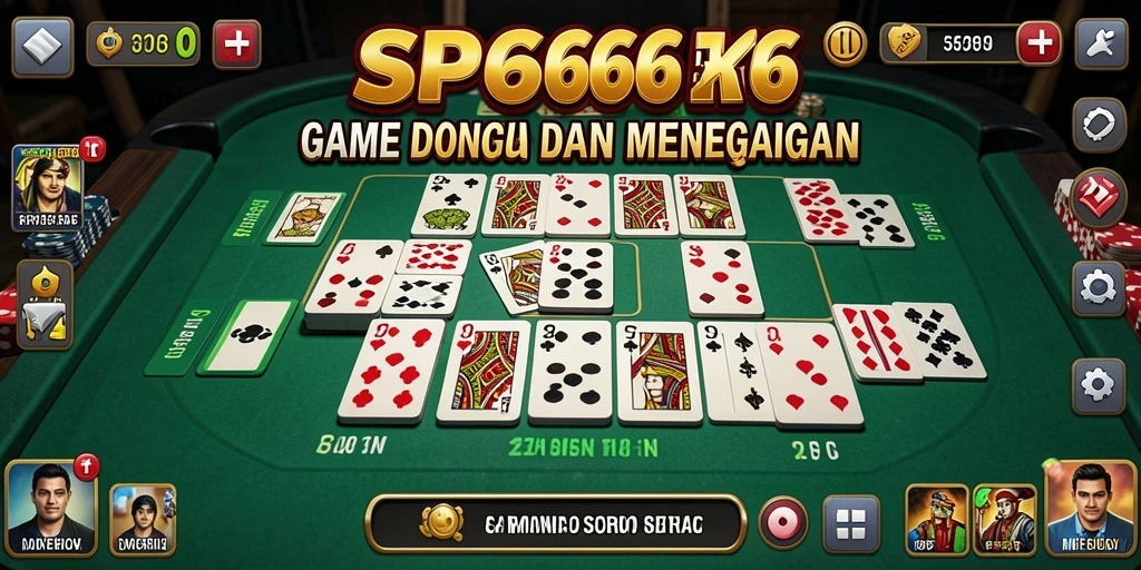 Tampilan gameplay Domino yang menarik dan interaktif di SP666.