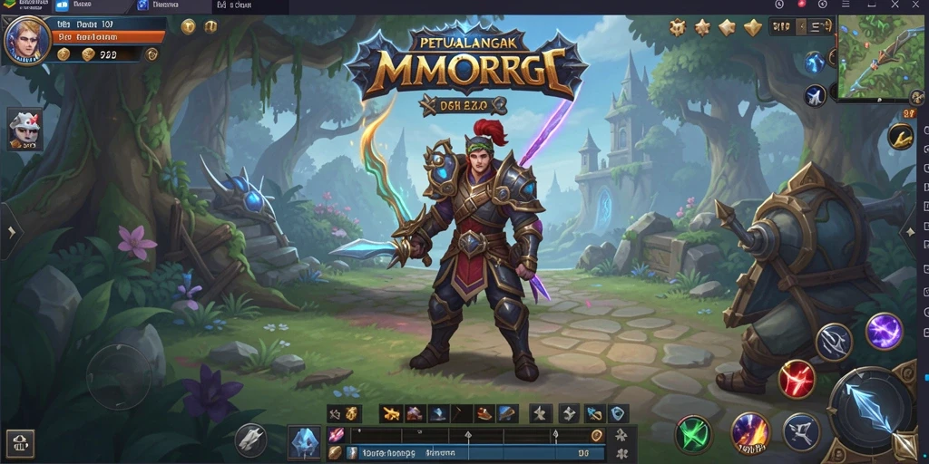Gameplay V07 yang seru dan mendalam dalam dunia MMORPG.
