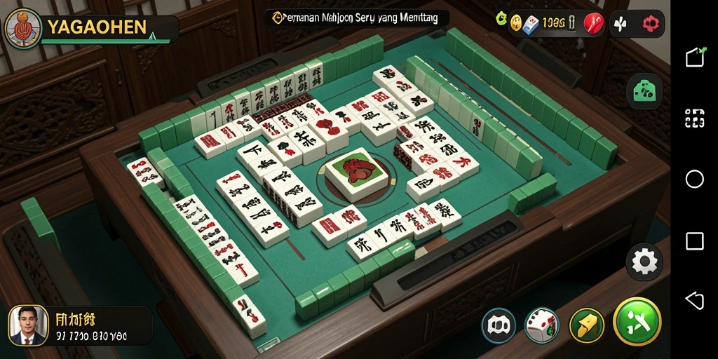 Screenshot utama YAGAOHEN menampilkan gameplay Mahjong yang menarik dan menantang.