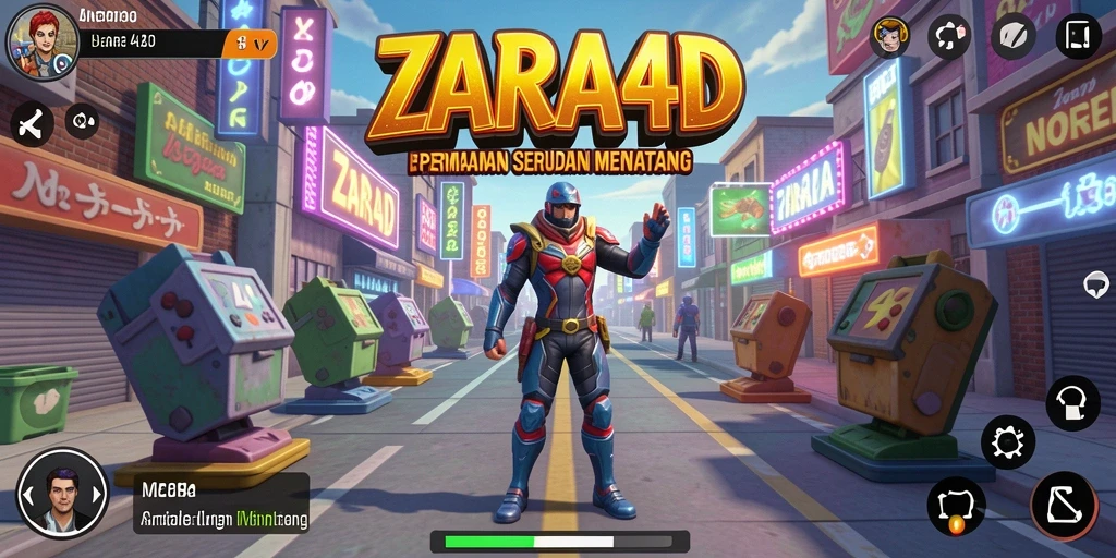 Tampilan gameplay ZARA4D dengan aksi seru dan grafis menawan.